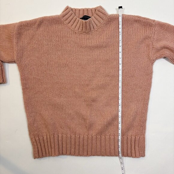 French Connection Blush Pink Knit Mock-Neck Knit Sweater - Small - Picture 7 of 7